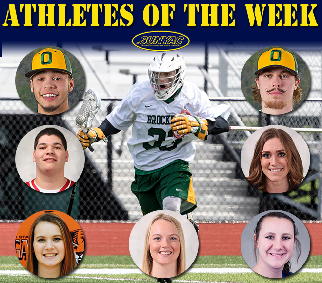 SUNYAC picks Athletes of the Week for baseball, softball and lacrosse