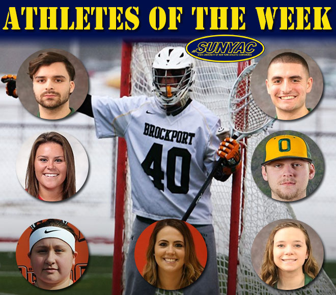 SUNYAC picks weekly honors for lacrosse, baseball and softball