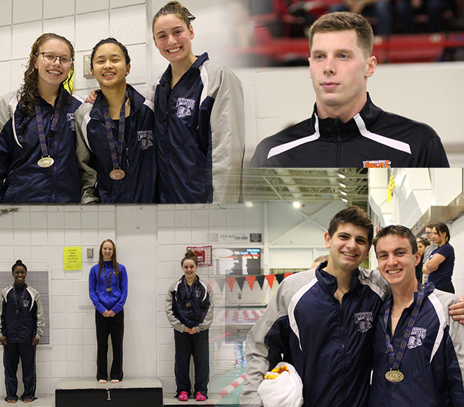 Geneseo leads team standings after day two of SUNYAC swimming and diving championships