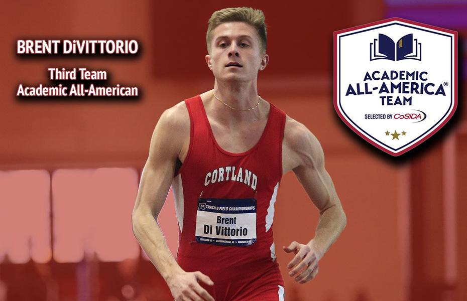 Cortland's Brent DiVittorio Earns Academic All-America Recognition