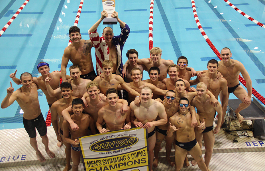 Geneseo Captures 2023 SUNYAC Men's Swimming & Diving Title