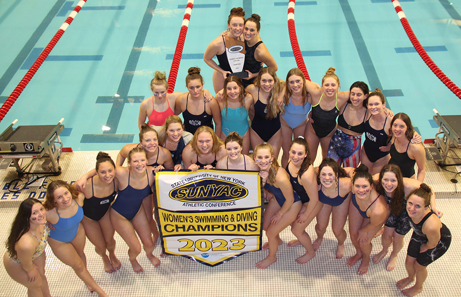 Geneseo wins 2023 SUNYAC Women's Swimming & Diving Crown