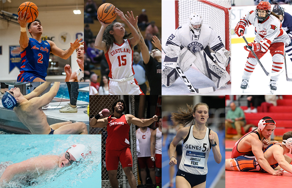 Nine SUNYAC Student-Athletes Recognized with 2024 SUNY Winter Scholar Athlete of the Year Awards