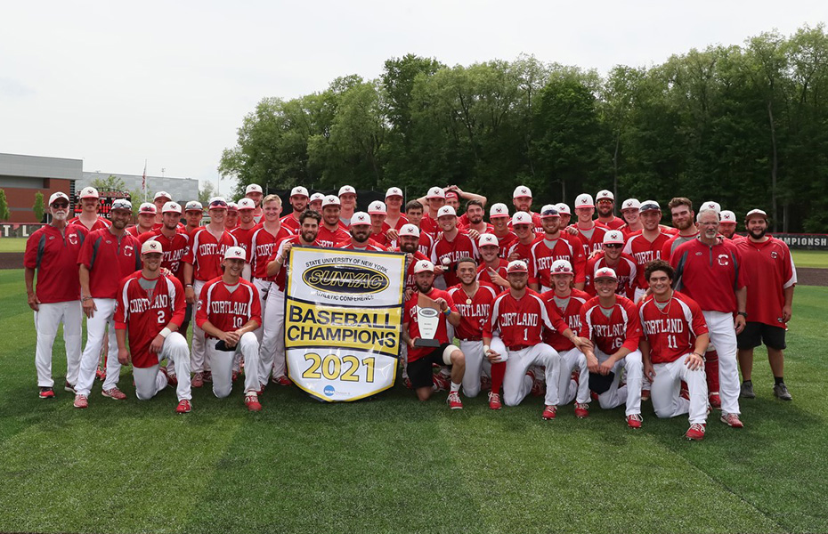 Cortland Wins 2021 SUNYAC Baseball Title