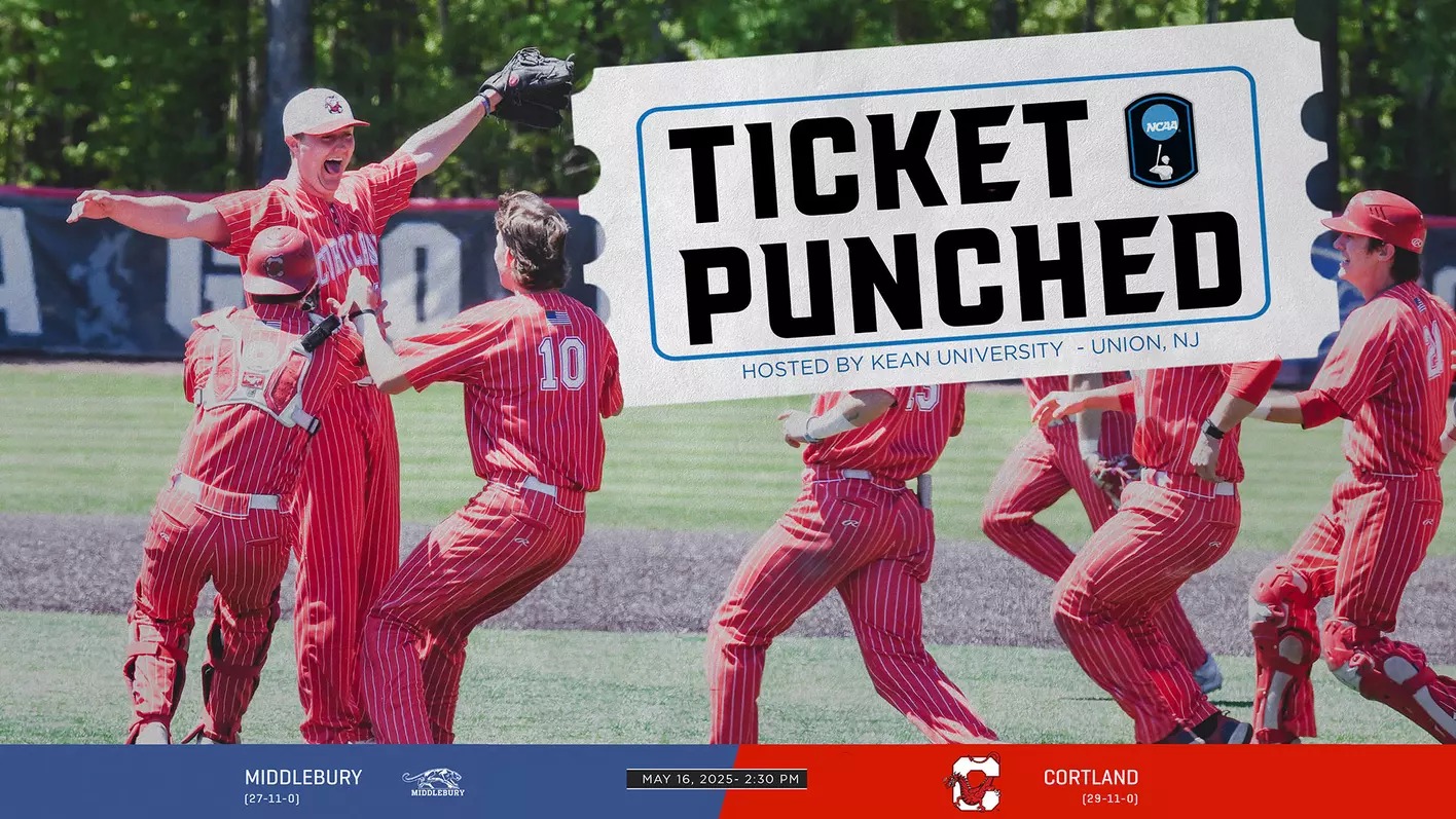 Cortland Earns 32nd Straight NCAA Berth; Red Dragons Second Seed at Kean Regional May 16-18