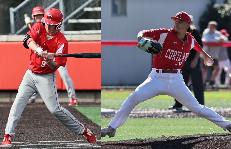 Cortland's Bonacci and Misla Named SUNYAC Baseball Athletes of the Week