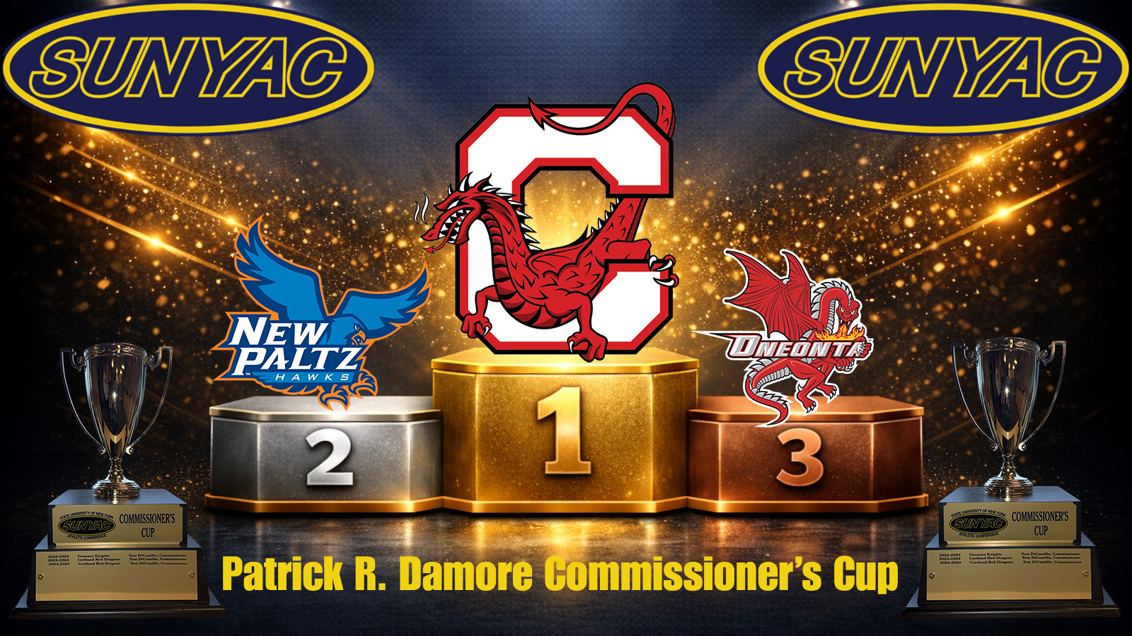 Cortland takes 2025-26 SUNYAC Patrick R. Damore Commissioner's Cup