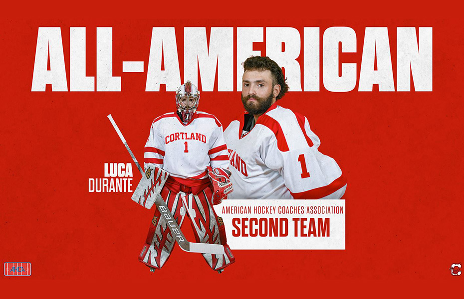 Luca Durante Named AHCA Division III Men's Hockey All-American