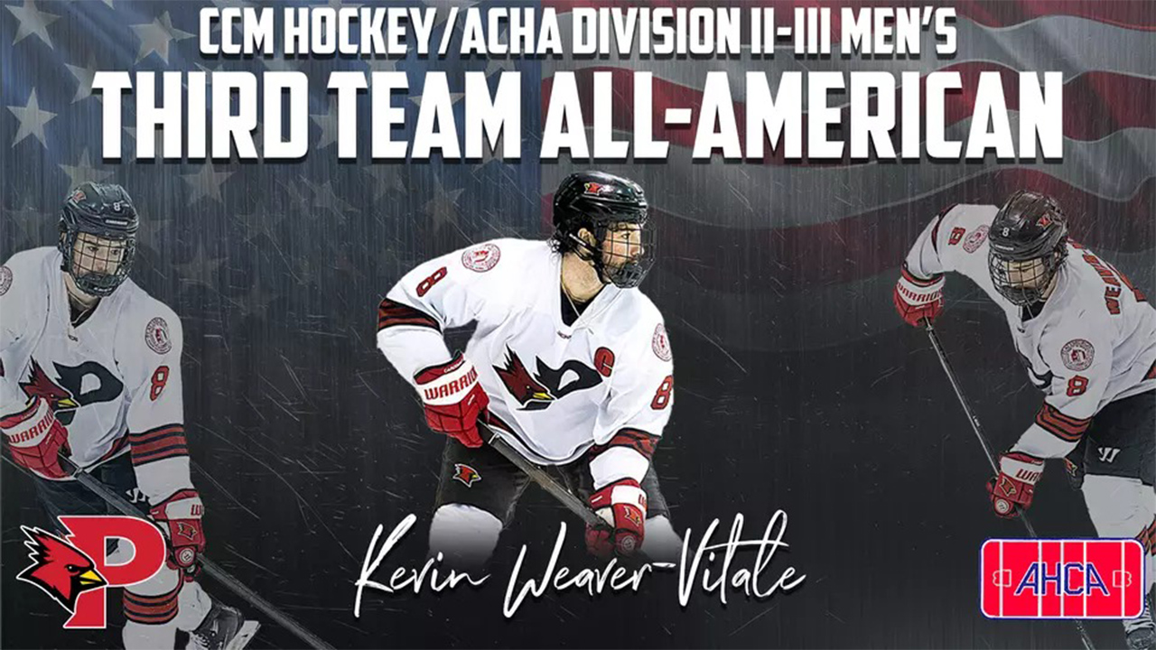 Plattsburgh Men's Ice Hockey's Kevin Weaver-Vitale Earns CCM/AHCA Third Team All-American