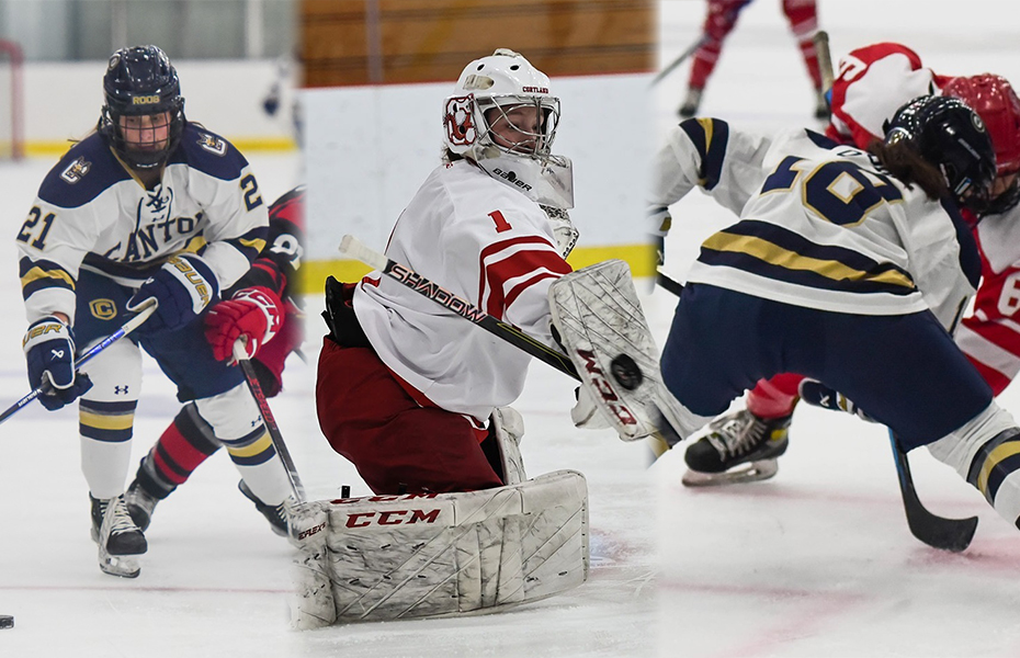 Andzel, Goergen and Oloriz Earn SUNYAC Women's Ice Hockey Weekly Awards
