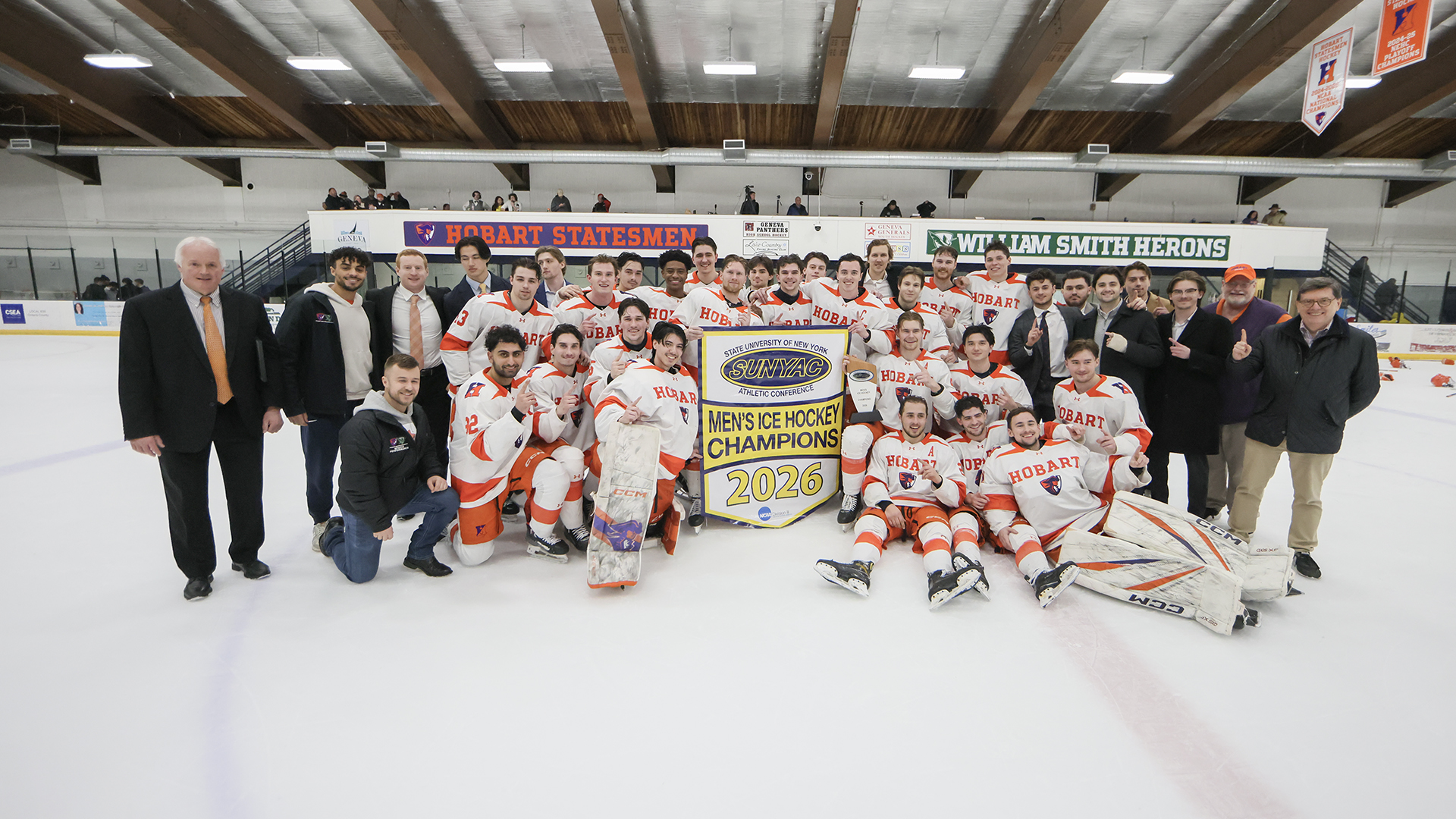 Hobart Takes 2026 SUNYAC Men's Ice Hockey Crown