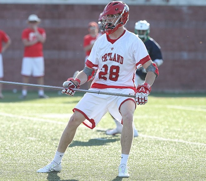 CORTLAND MEN'S LACROSSE ADVANCES TO 2ND ROUND WITH 13-5 WIN AT #12 WNEU