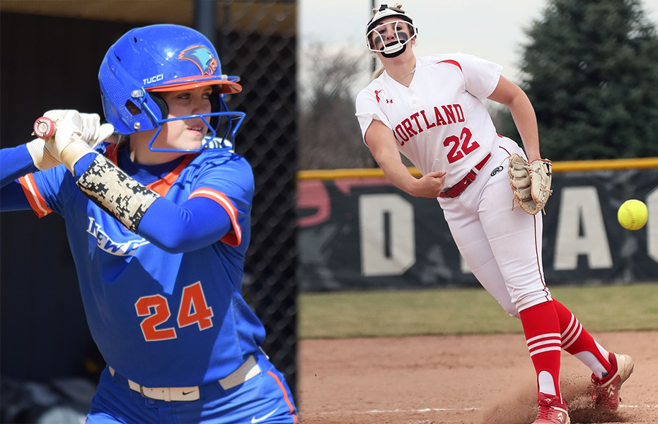 O'Brien and Westenberg Tabbed SUNYAC Softball Athletes of the Week