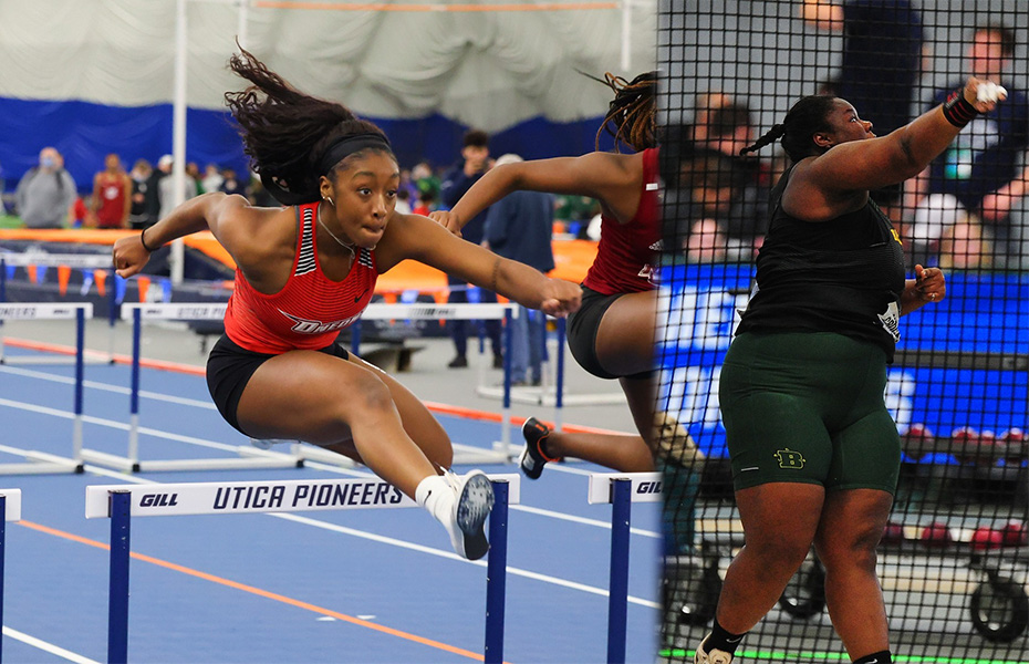 Nnate and Crockett Earn SUNYAC Women's Indoor Track & Field Weekly Honors
