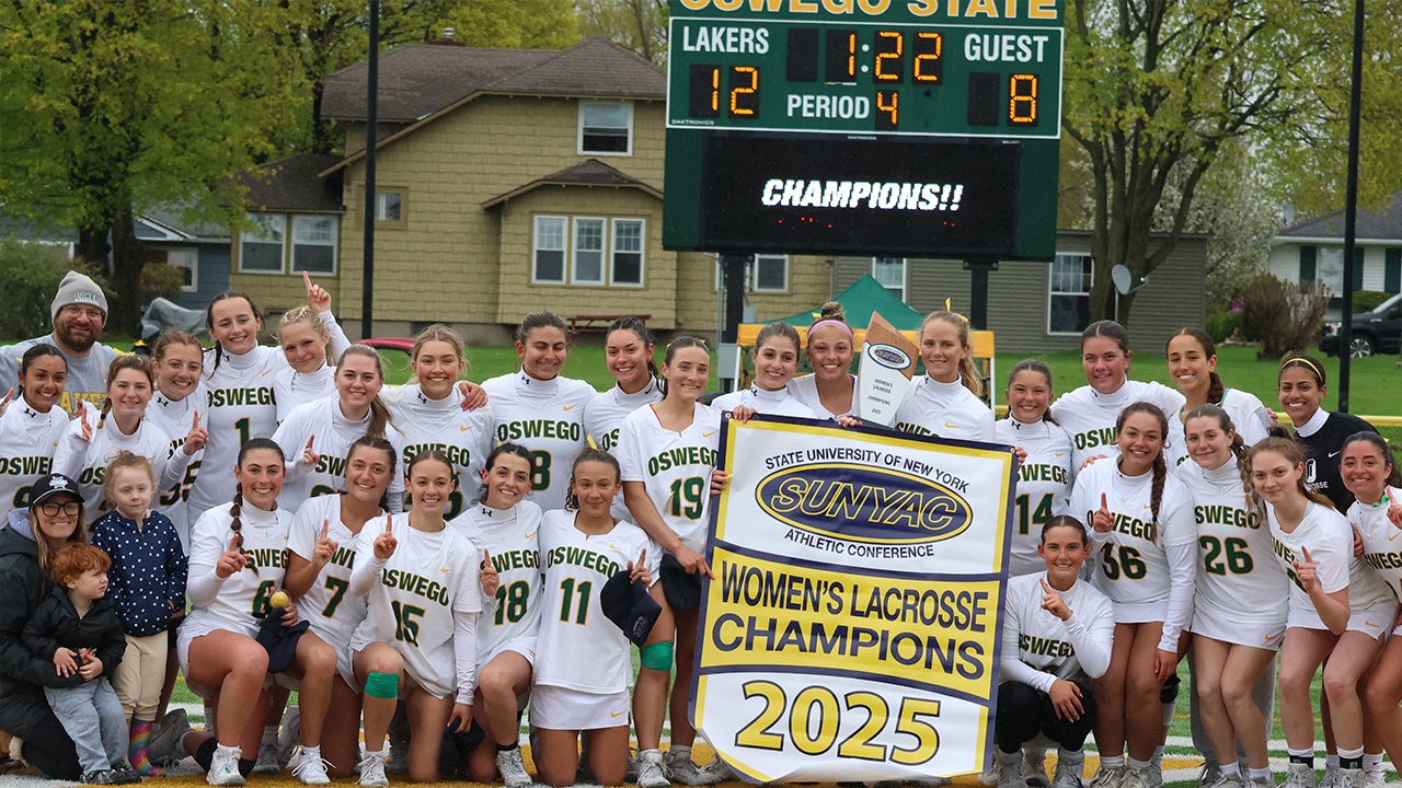 Oswego Brings Home its First SUNYAC Women's Lacrosse Championship Trophy