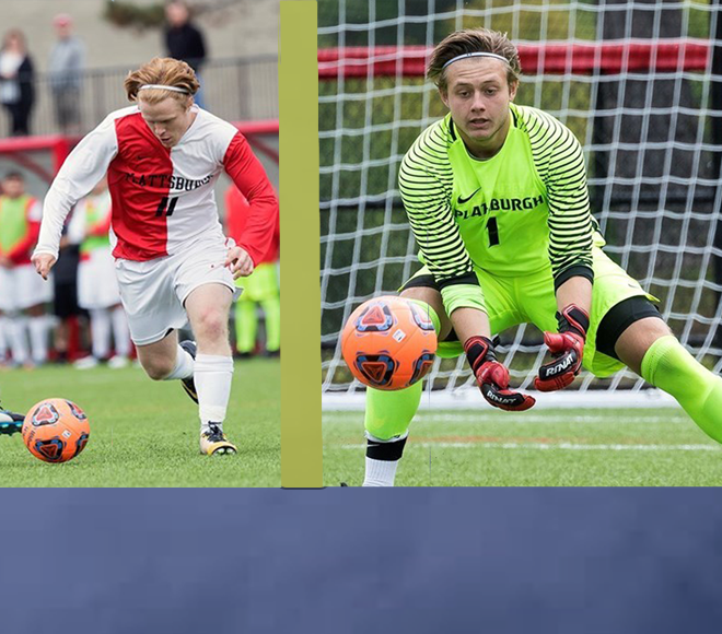 Plattsburgh's Cray and Feeley named SUNYAC Men's Soccer Athletes of the Week