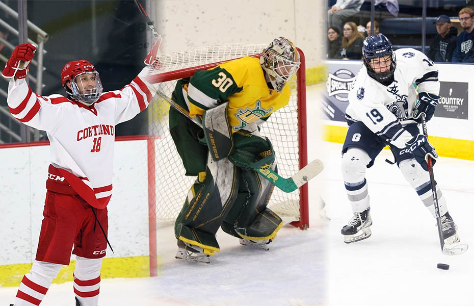 Berke, Schell and Panchisin Earn SUNYAC Men's Ice Hockey Weekly Awards