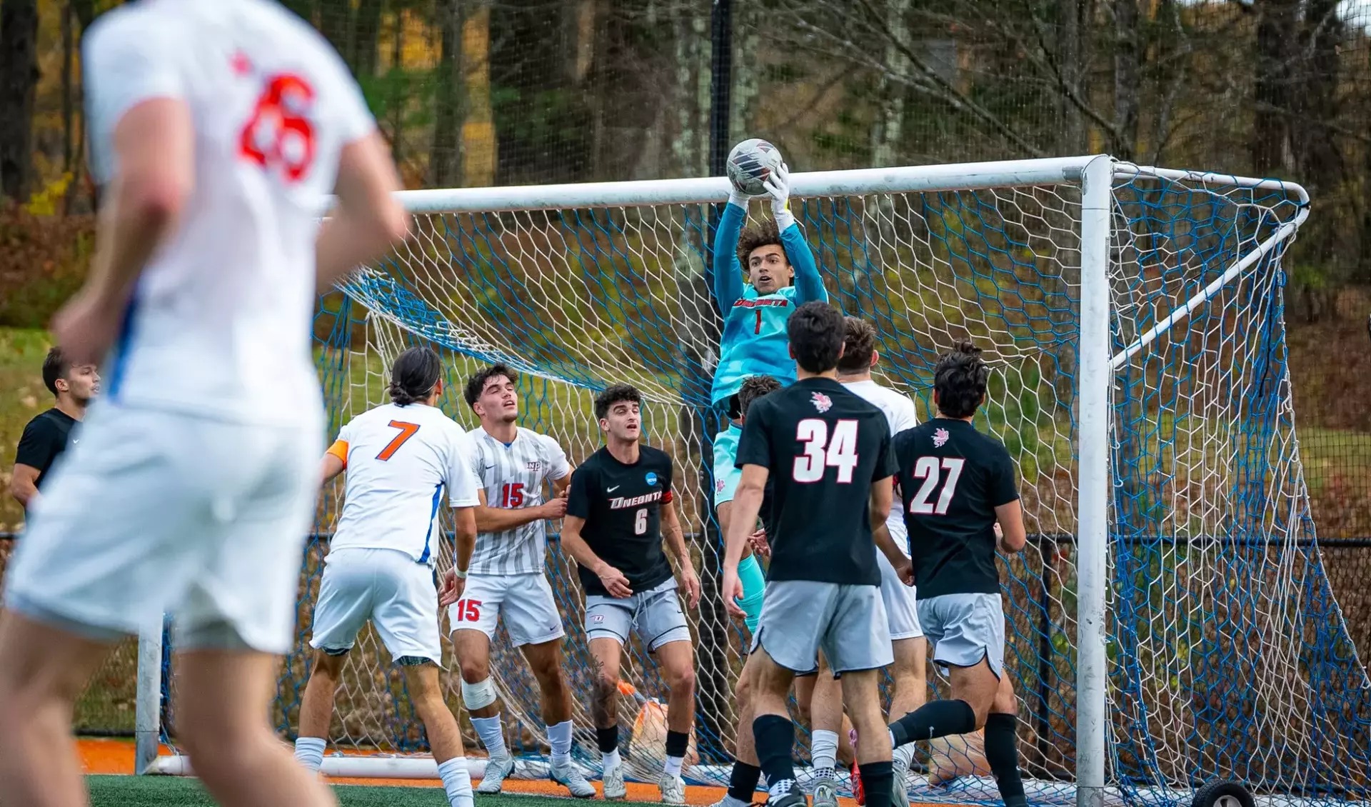 Oneonta Red Dragons Soar Past the Hawks to the SUNYAC Semifinals with Rogers&rsquo; Hat Trick