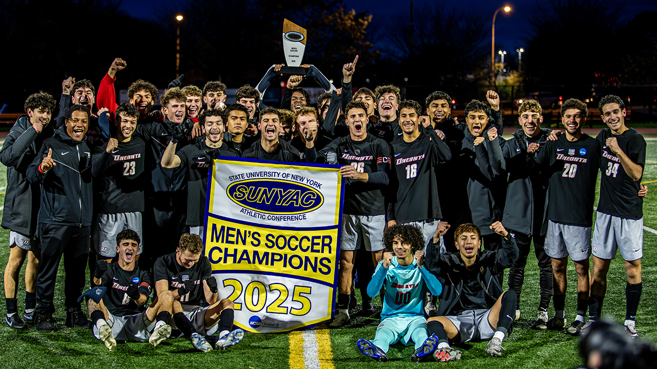 Oneonta Clinches 2025 SUNYAC Men's Soccer Championship Crown