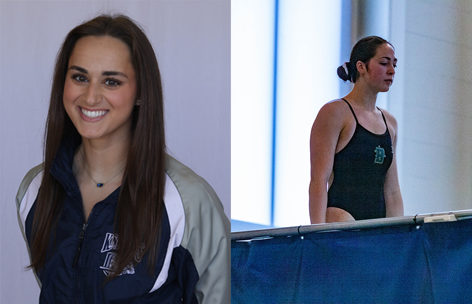 Falvo and Russ Tabbed SUNYAC Women's Swimmer and Diver of the Week