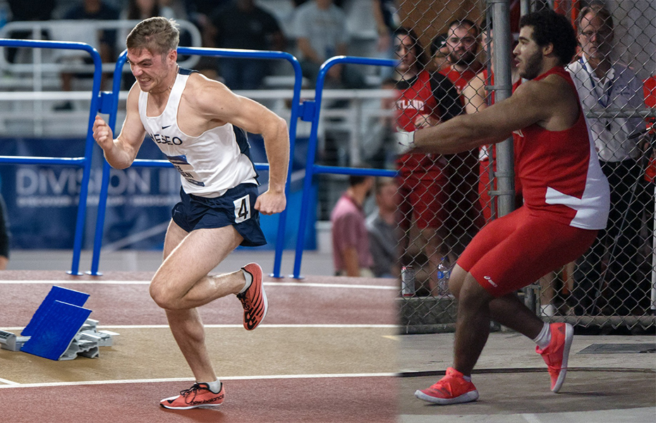 Jensen and Brunache Earn SUNYAC Men's Indoor Track & Field Weekly Honors