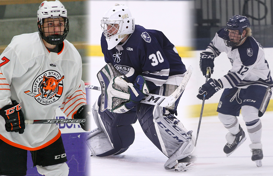 Kozyrev, Petizian and Zarudny Honored with SUNYAC Men's Ice Hockey Weekly Awards