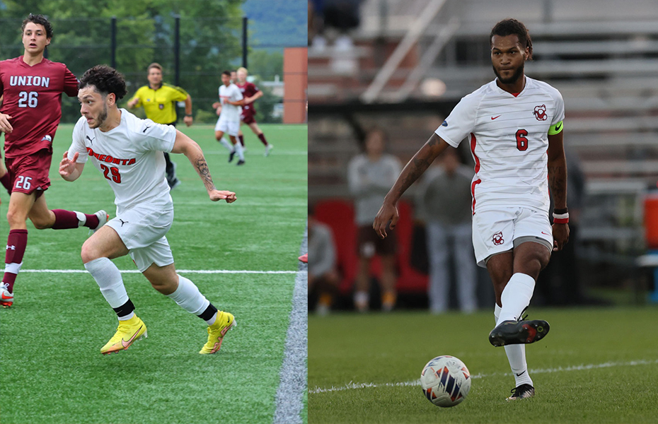 Mancias Magana and Blugh Selected SUNYAC Men's Soccer Athletes of the Week