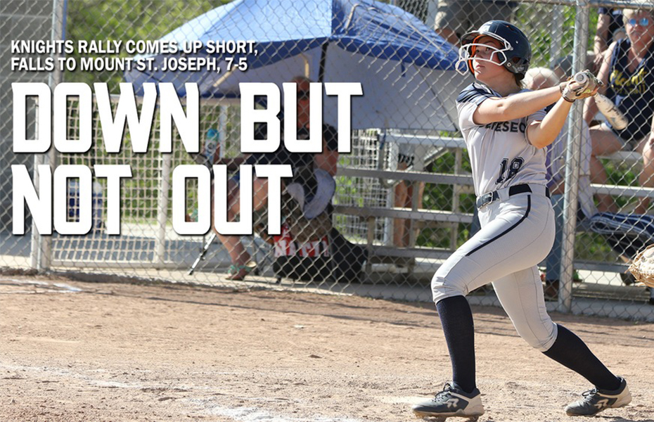 Knights Rally Comes Up Short, Falls To Mount St. Joseph, 7-5