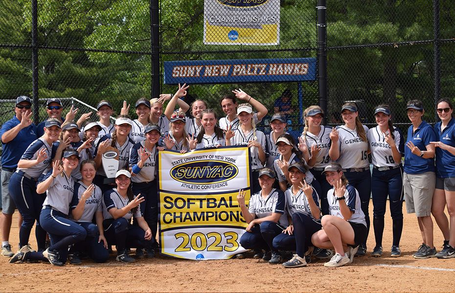 Geneseo Wins 2023 SUNYAC Softball Title