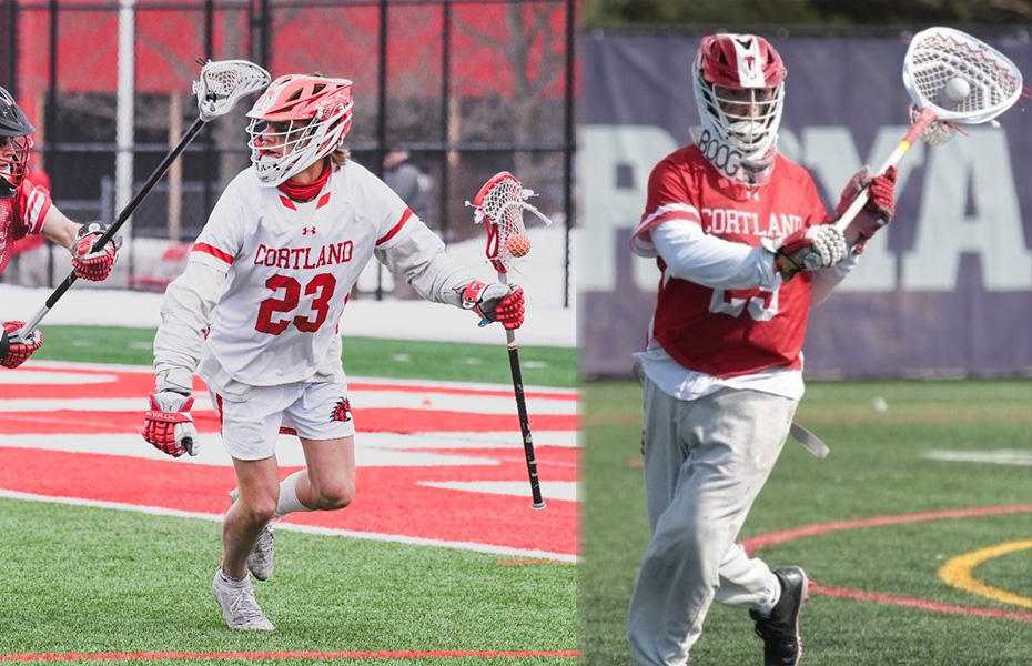 Cortland's Stuver and Wagner Tabbed SUNYAC Men's Lacrosse Athletes of the Week