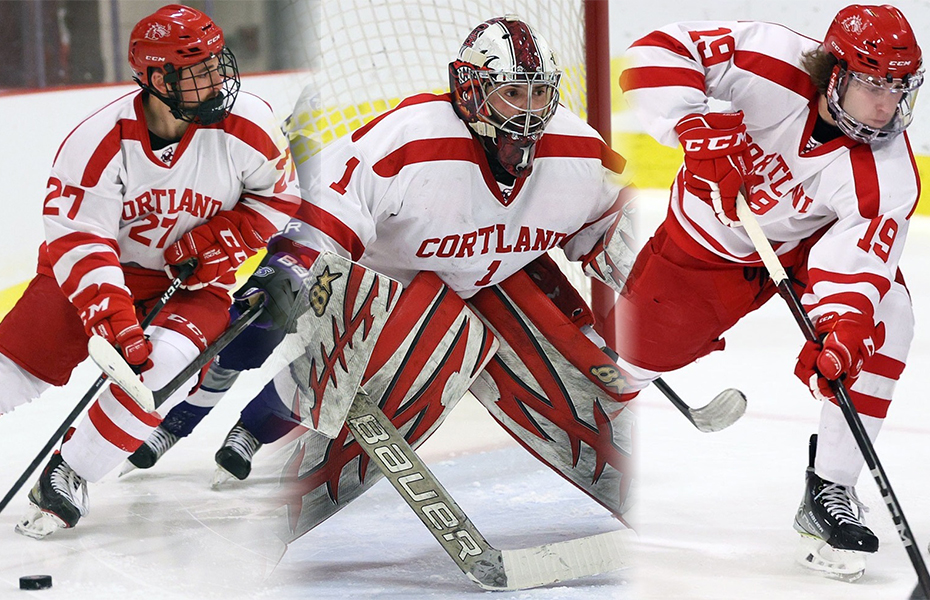 Cortland Sweeps SUNYAC Men's Ice Hockey Weekly Awards