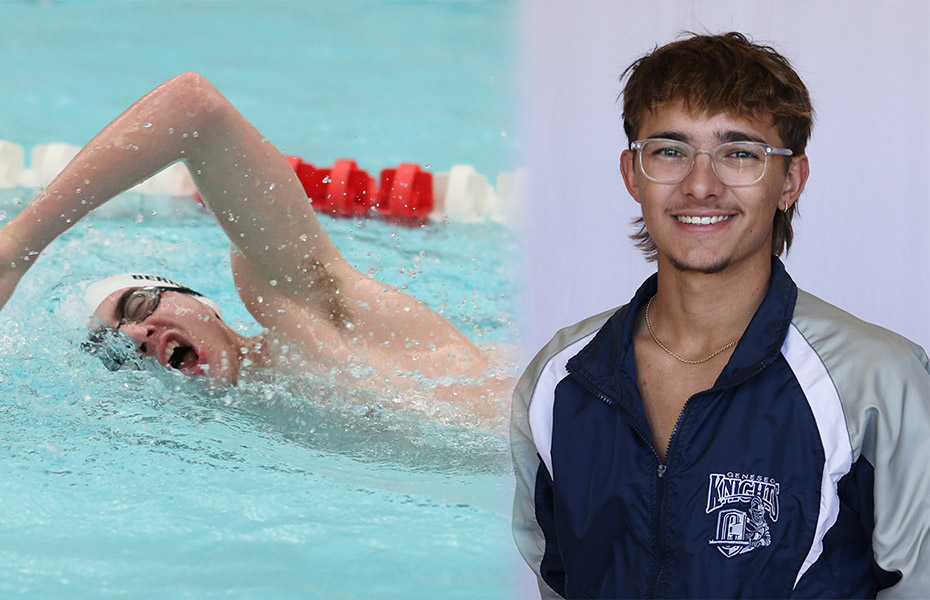 Bernhardt and Makowiec Named SUNYAC Men's Swimmer and Diver of the Week
