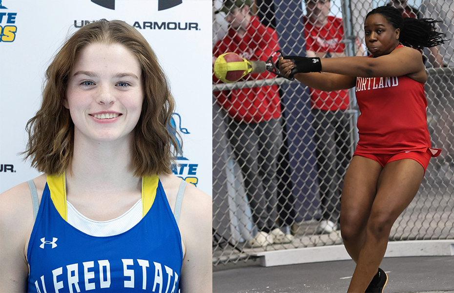 Knaynik and Ndukwu Tabbed SUNYAC Women's Indoor Track & Field Athletes of the Week