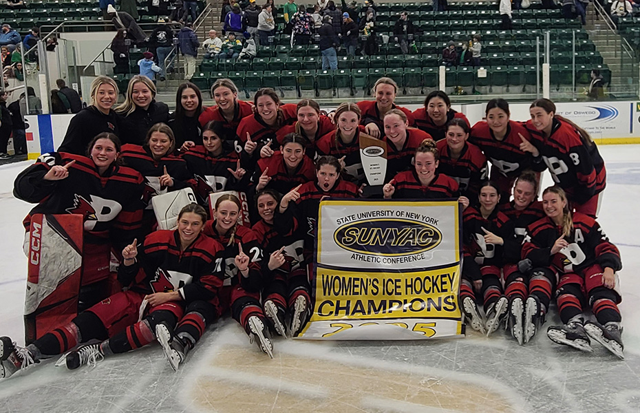 Plattsburgh Wins 2025 SUNYAC Women's Ice Hockey Championship