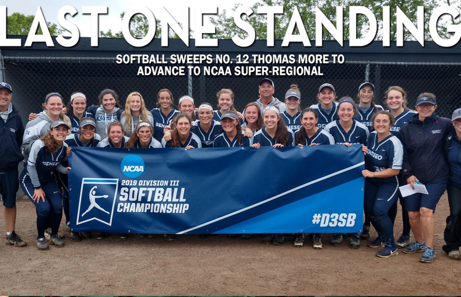 Geneseo Softball sweeps No. 12 Thomas More to advance to NCAA Super-Regional