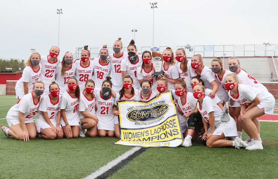 Cortland Wins 2021 Women's Lacrosse Title