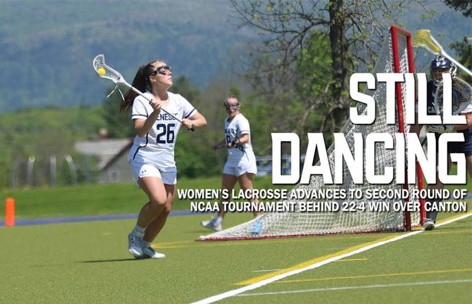 Geneseo Women's Lacrosse Advances to Second Round of NCAA Tournament Behind 22-4 Win over Canton