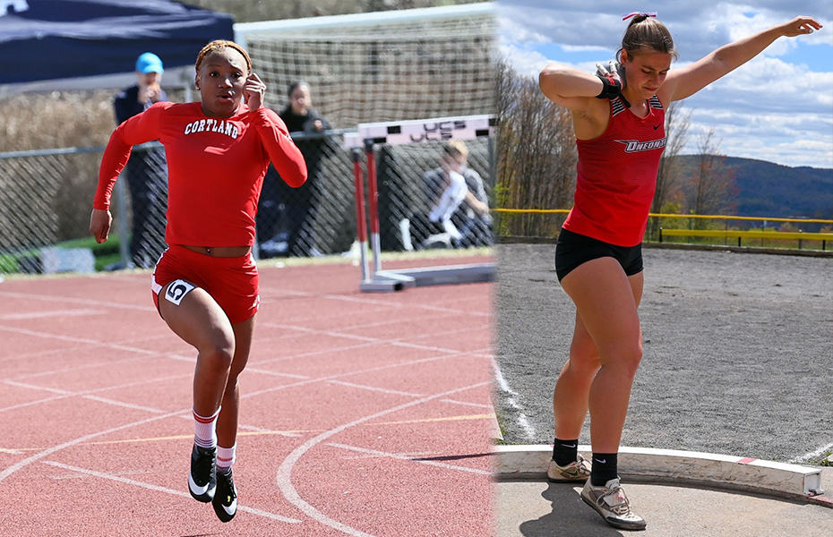 Pittman and Fabrizio Take SUNYAC Women's Track & Field Weekly Awards