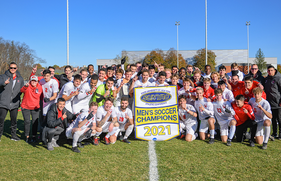 Cortland Captures 2021 SUNYAC Men's Soccer Title
