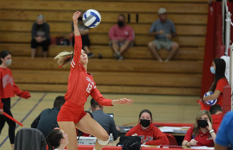 Cortland Volleyball Opens NCAA Regional with Four-Set Win vs. Merchant Marine Academy