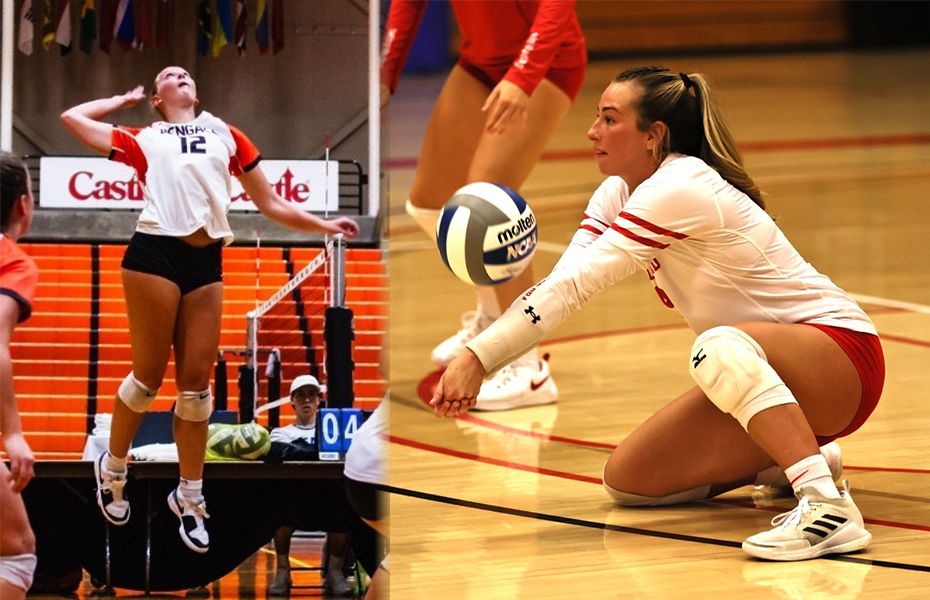 Wittman and Martens Named SUNYAC Women's Volleyball Athletes of the Week