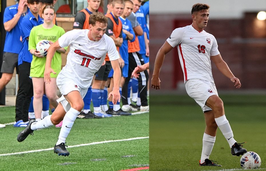 Holder and Lessman Earn SUNYAC Men's Soccer Weekly Awards